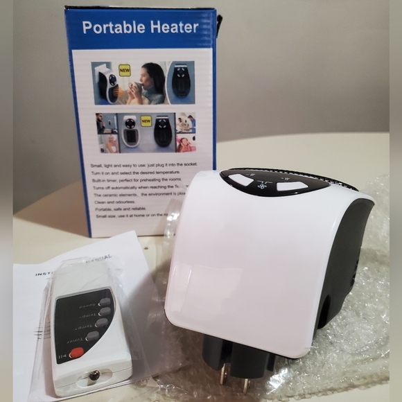 NIB Electric Portable Heater Plug in Wall Room Heating Mini - Picture 6 of 12
